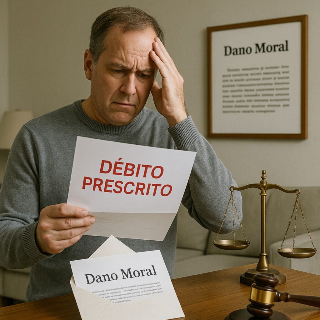 cobrança de dívida prescrita ilegalidade dano moral