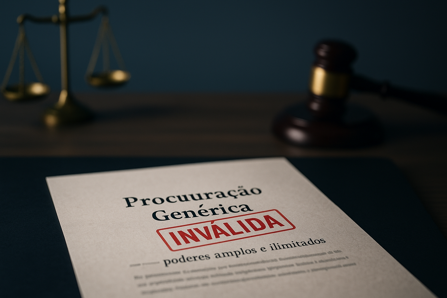 invalidade da procuração genérica