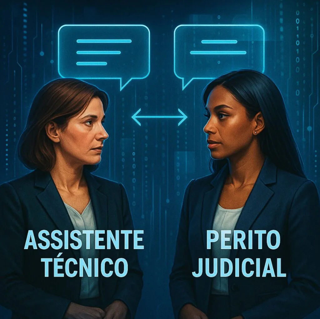 comunicação entre assistente técnico e perito judicial